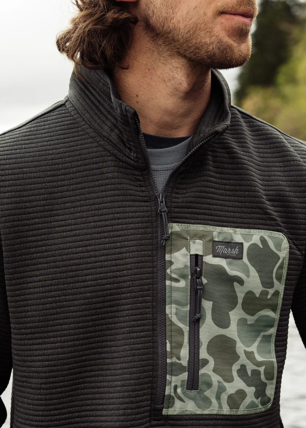 Sullivan Zip Pullover | Ash