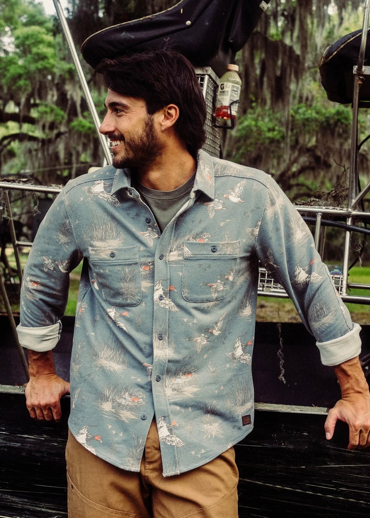 Fireside Oversized Shirt | Goblin Blue