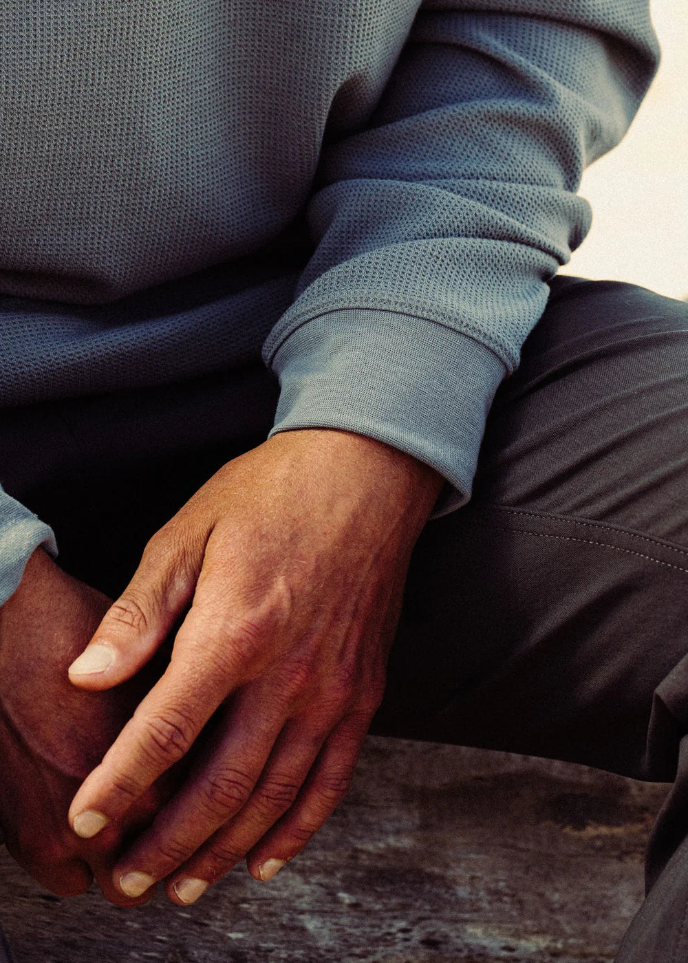 Surfside Waffle Knit | Steel