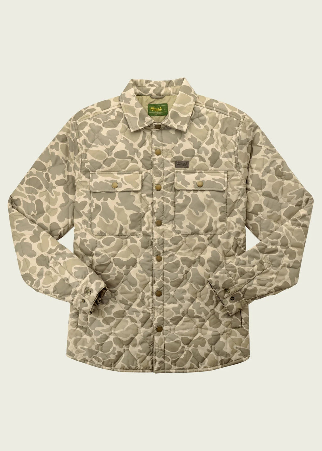 Saluda Puff Shacket |Mallard Camo