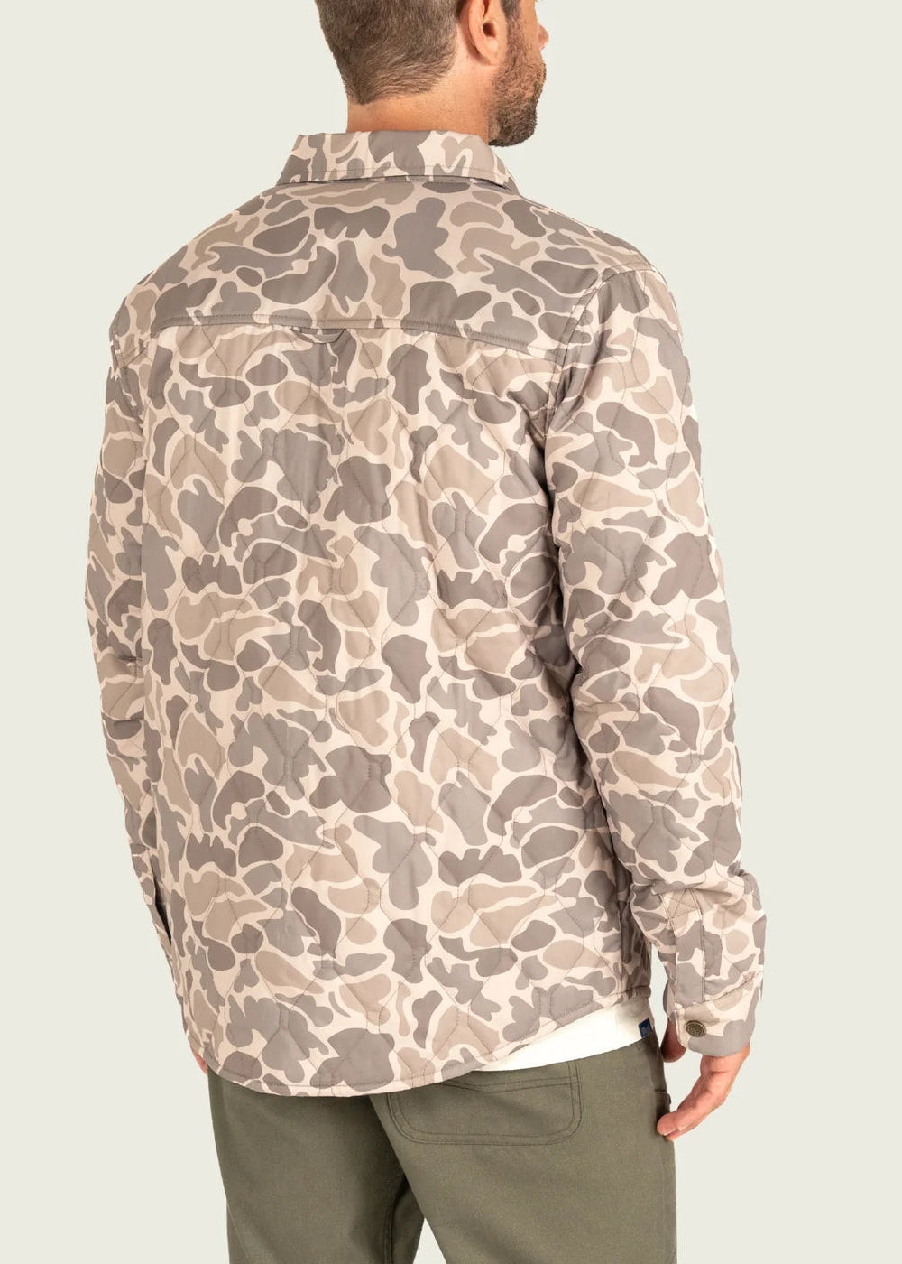 Saluda Puff Shacket |Mallard Camo