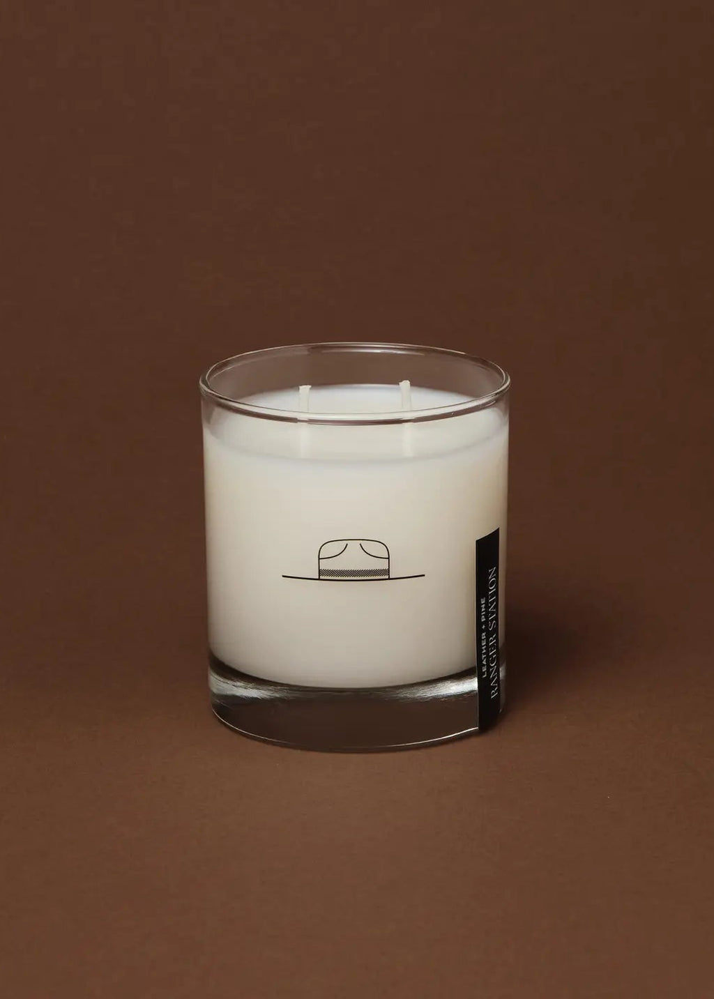 Leather + Pine Candle