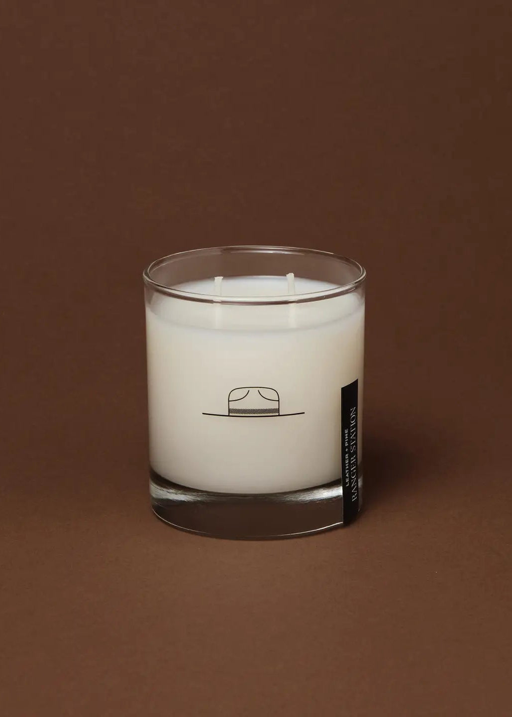 Leather + Pine Candle